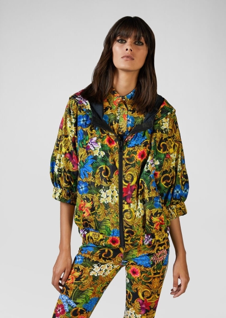 Versace Tropical Baroque Print Vindjacka Dam - 821497SDM